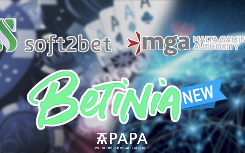 Soft2Bet launches new brand Betinia