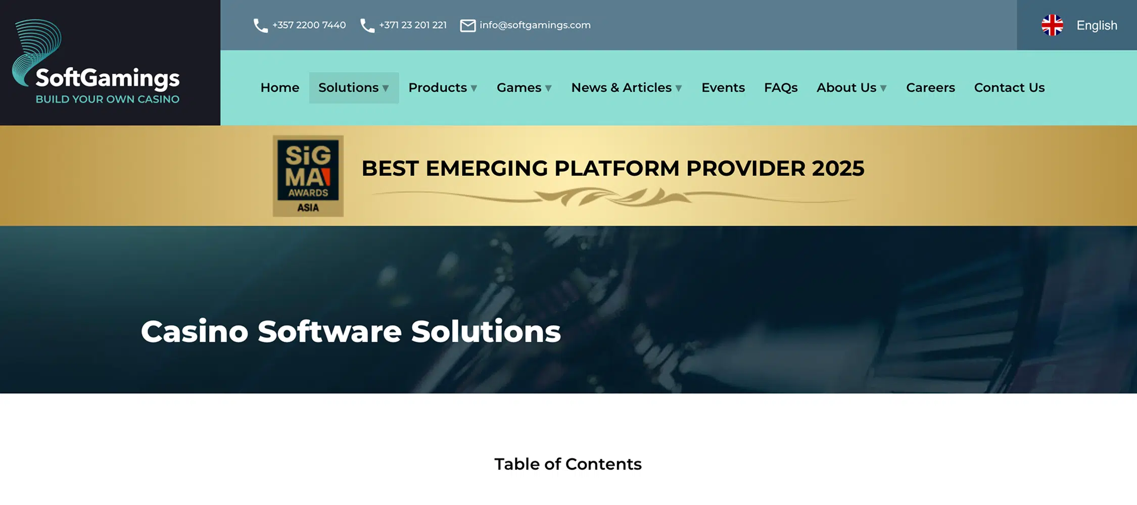 softgamings igaming b2b provider