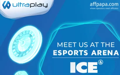 ultraplay as a headline sponsor at ice london 2022.