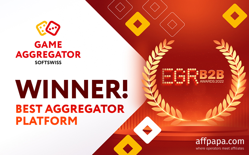 SOFTSWISS Game Aggregator wins an EGR B2B Award