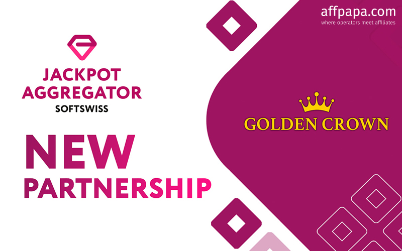 SOFTSWISS Jackpot Aggregator teams up with Golden Crown Casino