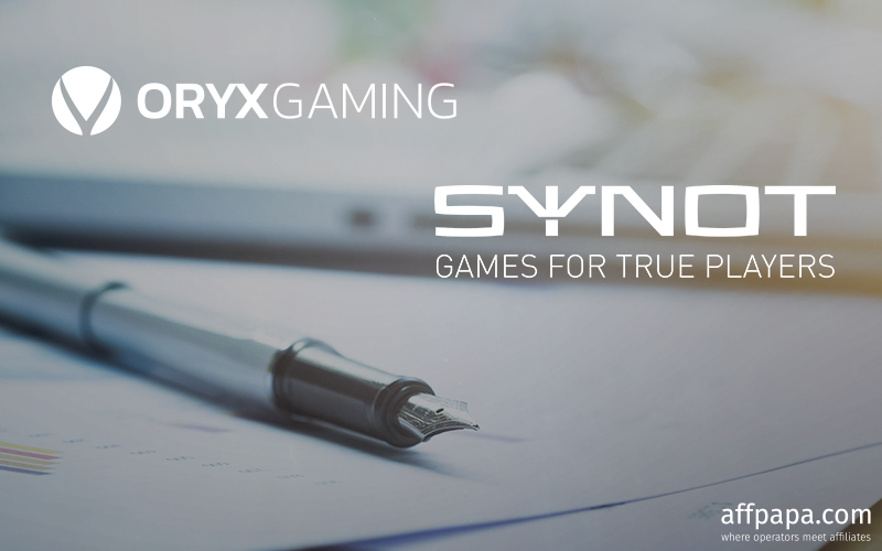 SYNOT Games signs with Oryx Gaming to enter new markets
