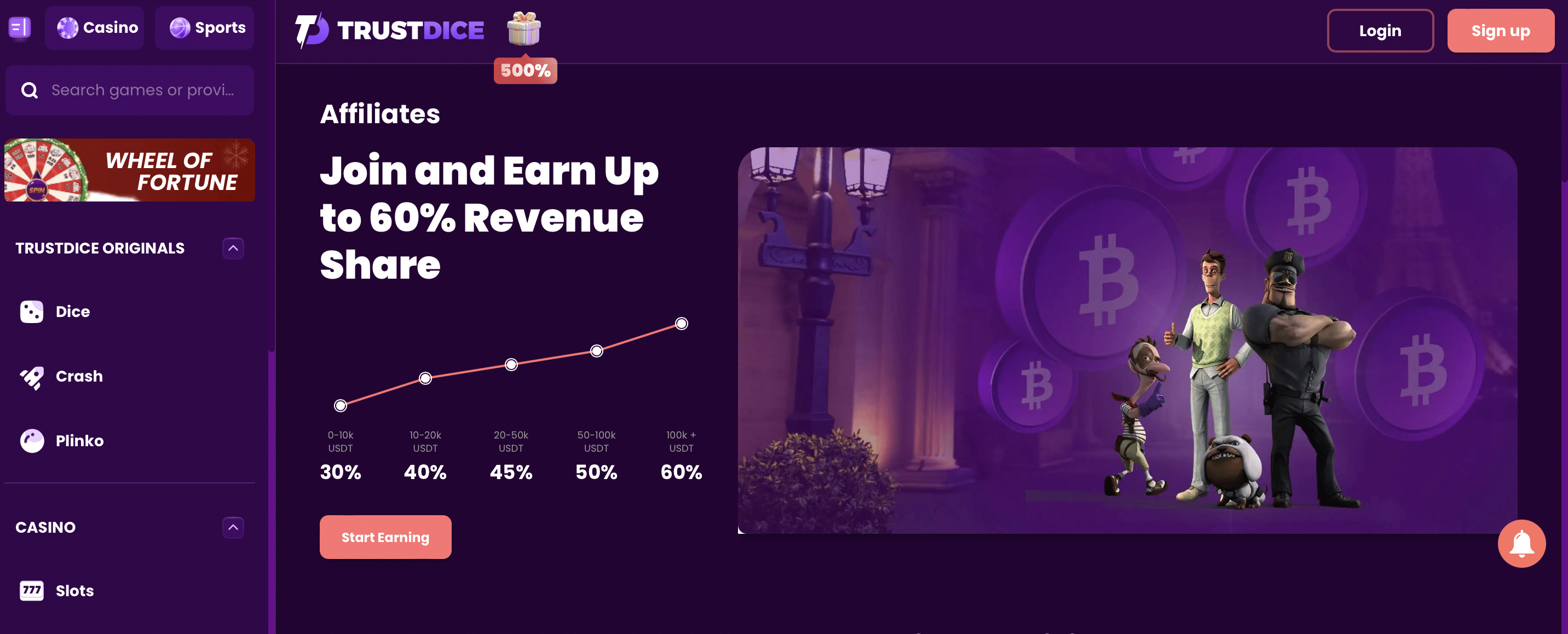 trustdice affiliates bitcoin casino affiliate program