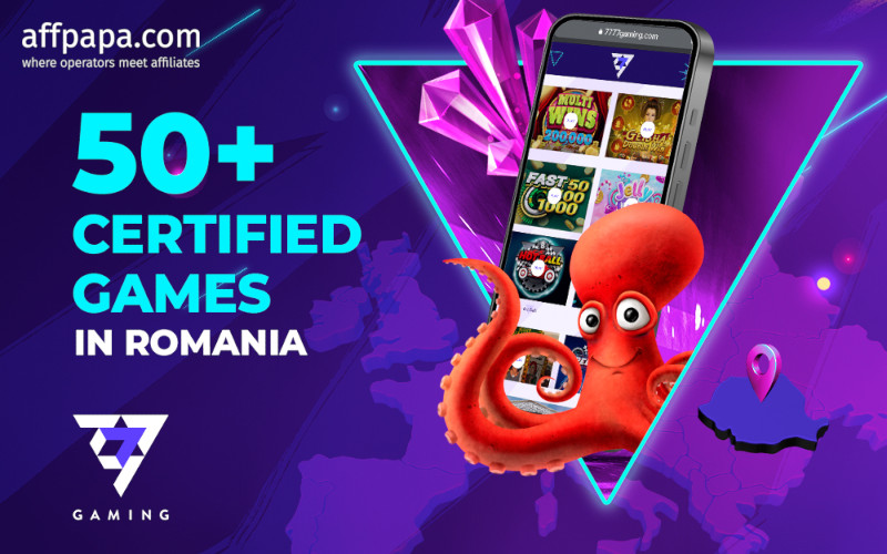 7777 gaming surpasses 50 licensed games in Romania
