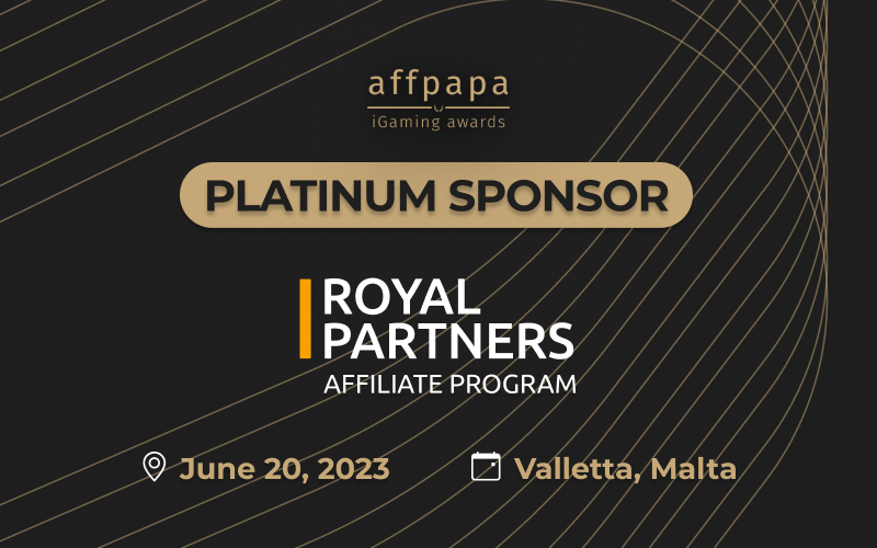 Royal Partners as Platinum Sponsor of AffPapa iGaming Awards ’23