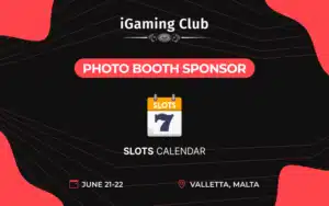 SlotsCalendar as Photo Booth Sponsor for iGaming Club Malta