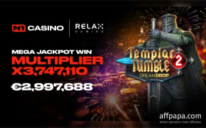 N1 Casino awards €3m jackpot to a lucky player