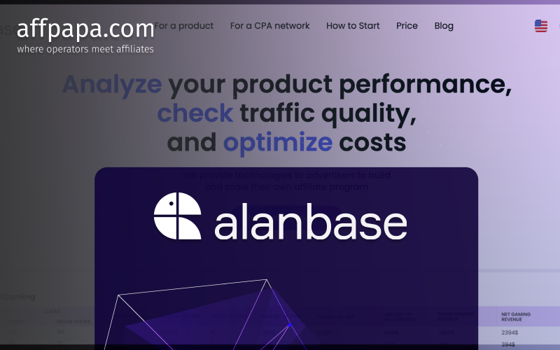 Create affiliate programs effortlessly with Alanbase