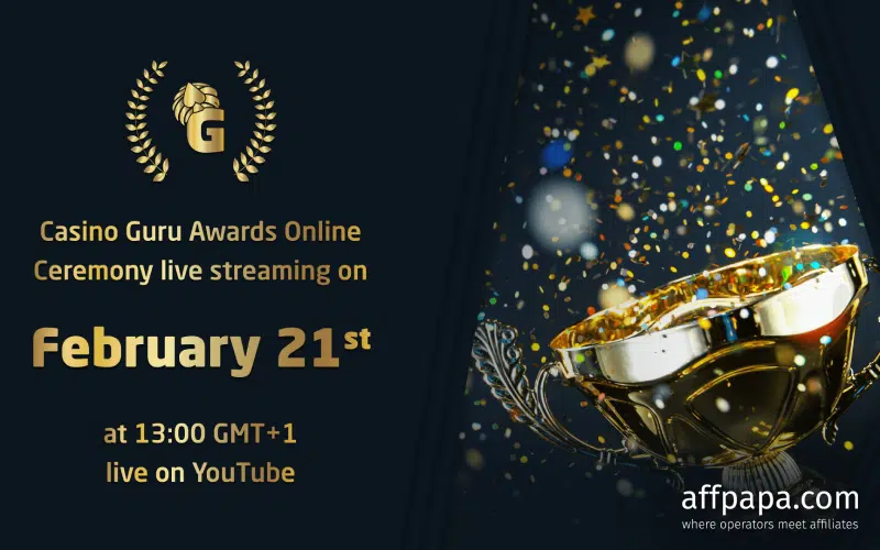 Casino Guru Awards 2024 to be streamed live on February 21