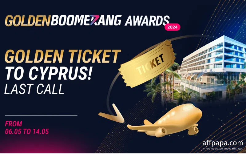Golden Boomerang Awards: last chance to win a golden ticket