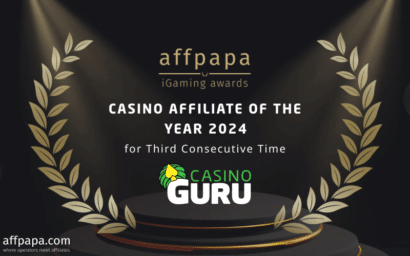 Casino Guru wins Affiliate of the Year at AffPapa Awards for third consecutive time