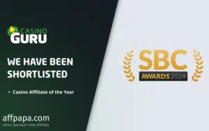 Casino Guru is shortlisted for the SBC Awards 2024