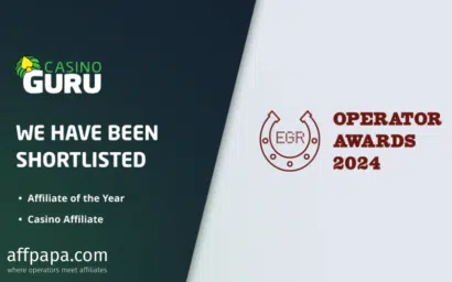 Casino Guru shortlisted for 2 EGR Operator Awards