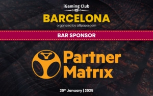 PartnerMatrix as Bar Sponsor for iGaming Club Barcelona 2025