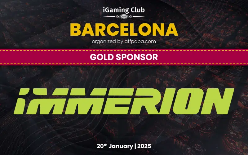 Immerion as Gold Sponsor for iGaming Club Barcelona 2025 Immerion as Gold Sponsor for iGaming Club Barcelona 2025