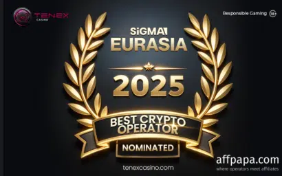 Tenex Casino Nominated for Best Crypto Operator at SiGMA 2025