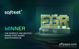 Soft2Bet’s Quickcasino Wins “Rising Star” at EGR Europe 2025
