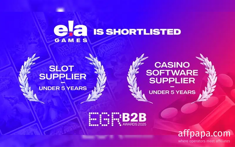 ELA Games Received Two Nominations at EGR B2B Awards 2025 ELA Games Received Two Nominations at EGR B2B Awards 2025