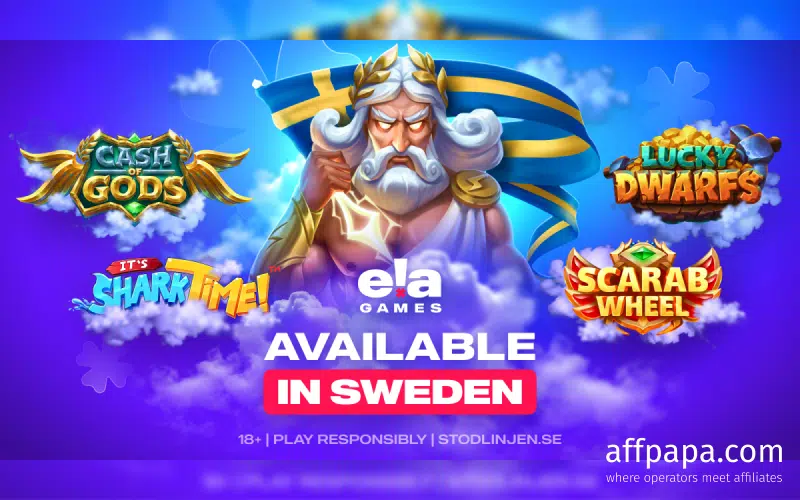 ELA Games Announces Its Expansion into the Swedish Market