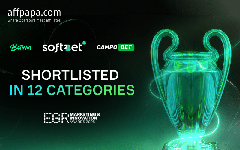 Soft2Bet, Betinia & Campobet Shortlisted for 12 EGR Marketing & Innovation Awards 2025