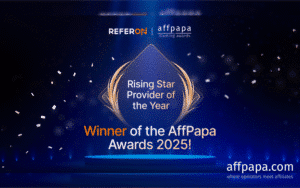 ReferOn Wins “Rising Star Provider of the Year” at the AffPapa Awards 2025