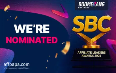 Boomerang Partners shortlisted in 6 categories at Affiliate Leaders Awards 2025