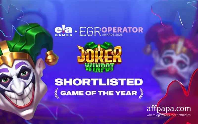 ELA Games’ “Joker Winpot” nominated for Game of the Year at EGR Operator Awards