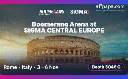 Boomerang Partners, SiGMA Europe: booth activities & Golden Boomerang League
