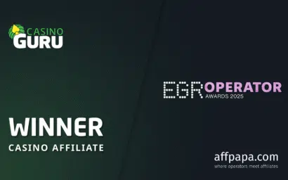 Casino Guru wins in Casino Affiliate category at the EGR Operator Awards 2025