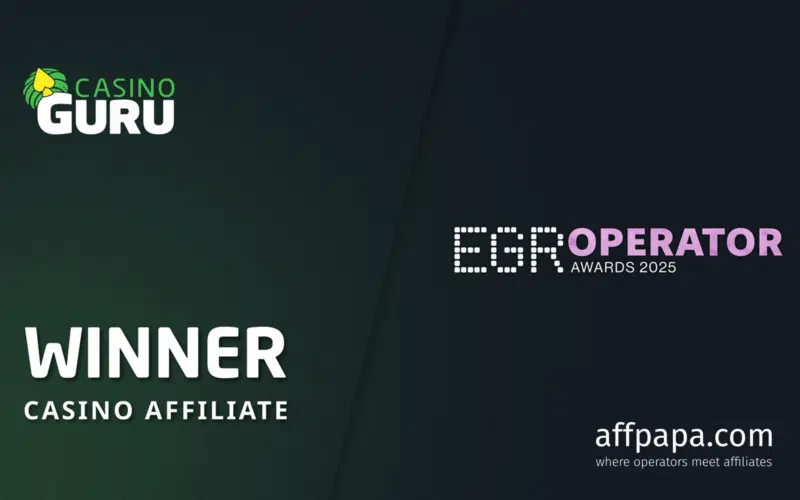 Casino Guru wins in Casino Affiliate category at the EGR Operator Awards 2025