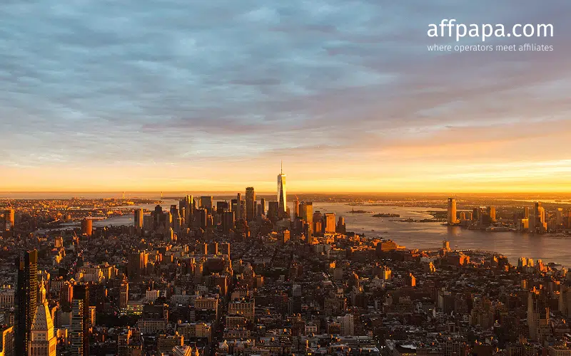 New York sports betting market records September growth over August