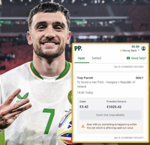 troy parrot's hat trick