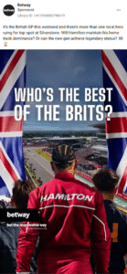 betway violates gambling rules with formula 1 facebook ad