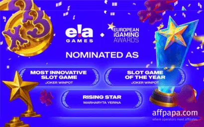 ELA Games triple-nominated at European iGaming Awards 2026