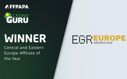 Casino Guru wins Best CEE Affiliate award at EGR Europe 2026 Casino Guru wins Best CEE Affiliate award at EGR Europe 2026