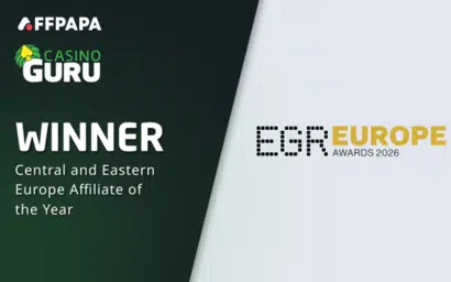 Casino Guru wins Best CEE Affiliate award at EGR Europe 2026