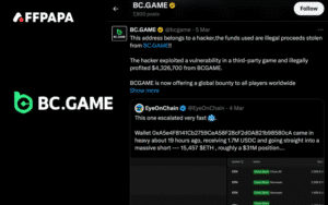 BC.GAME loses $4.3M in crypto hack linked to third-party game
