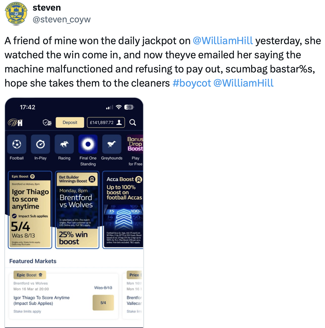 william hill error credits millions to customer accounts