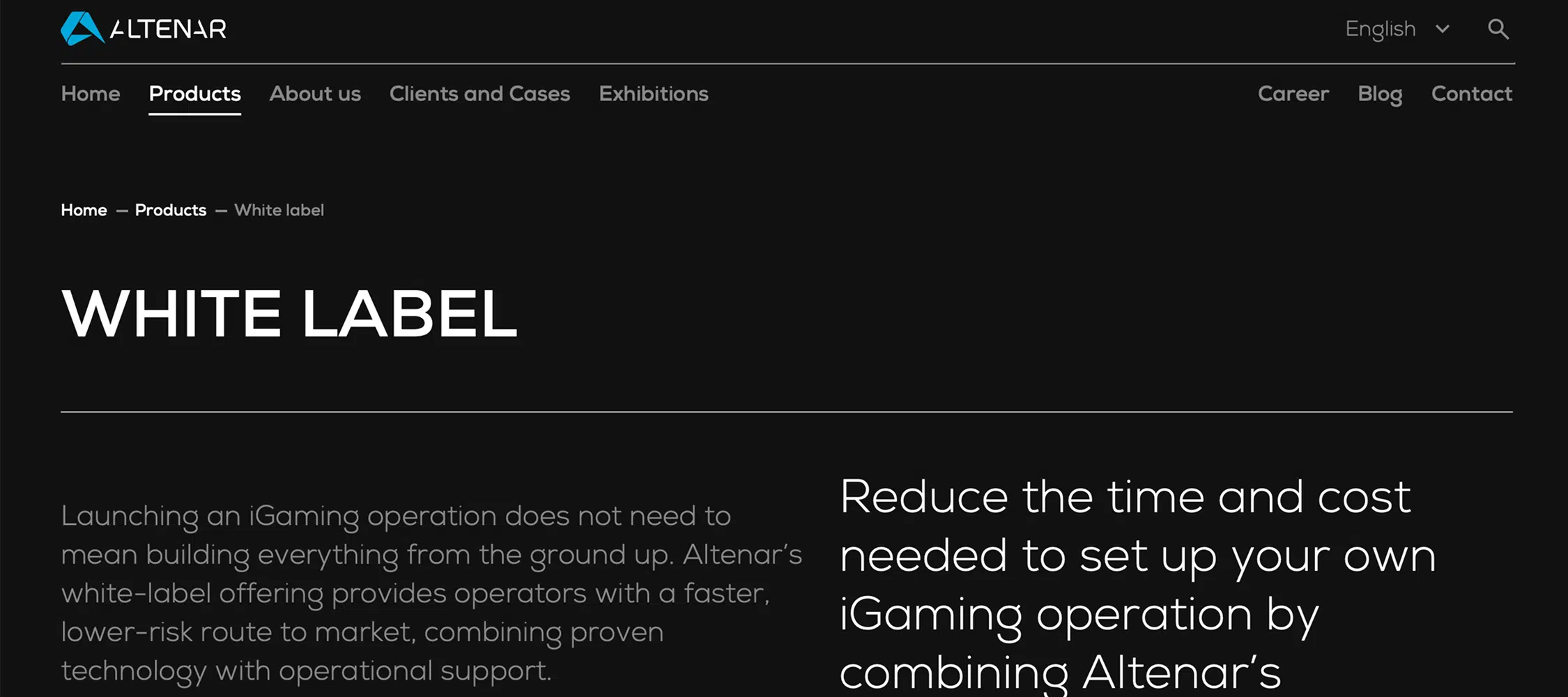 altenar white label platform developer for online casinos