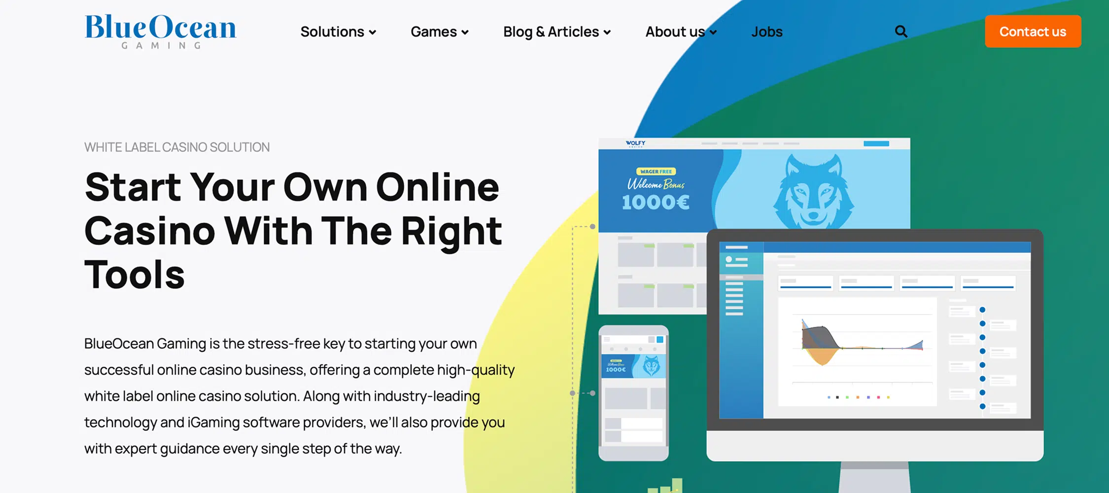 blueocean gaming white label online casino developer