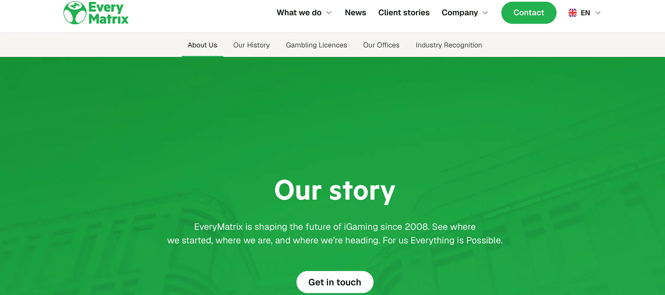 everymatrix white label casino provider