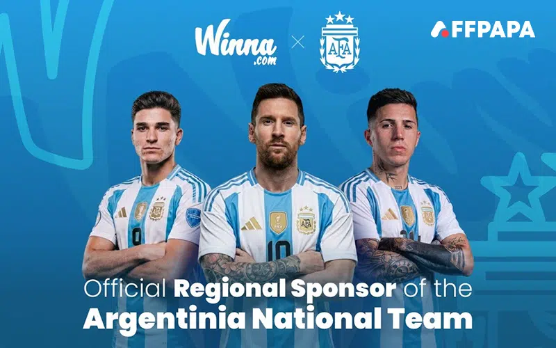 Winna.com Named Regional Sponsor of Argentina National Team