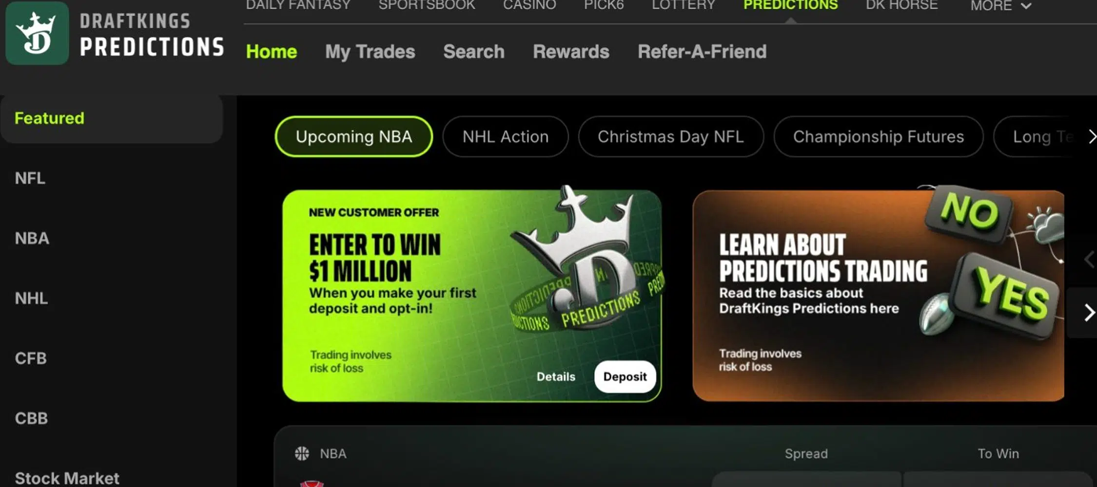 draftkings predictions