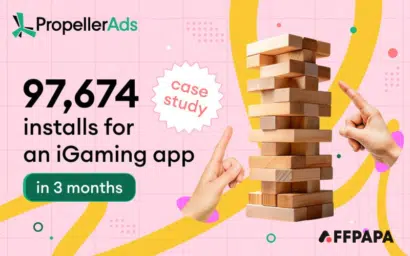 PropellerAds released a new iGaming case study with 97,674 Installs