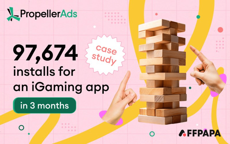 PropellerAds released a new iGaming case study with 97,674 Installs