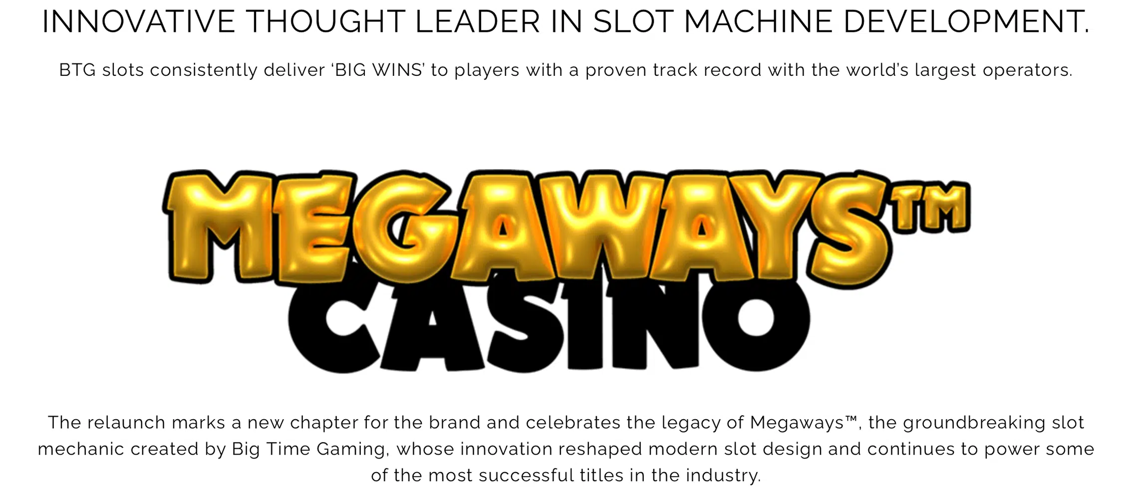 slot provider big time gaming