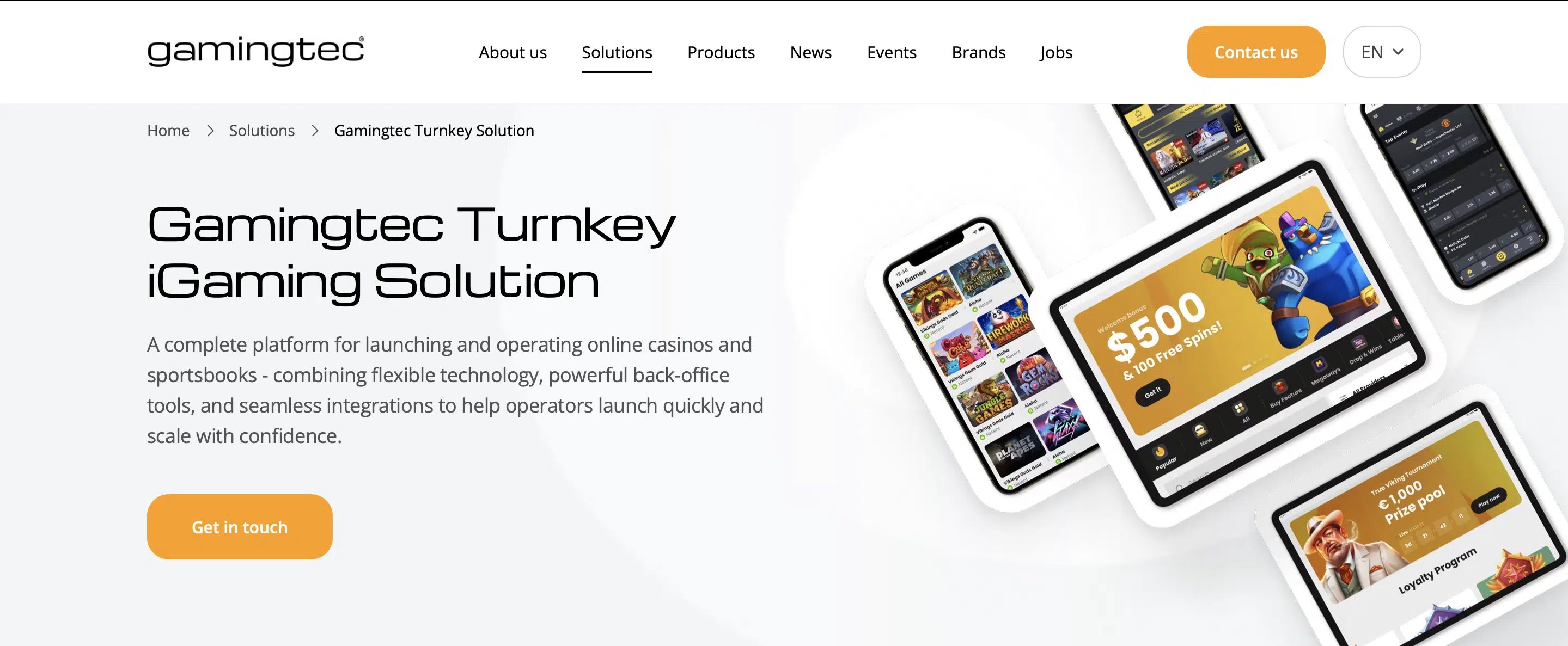 gamingtec turnkey casino solution