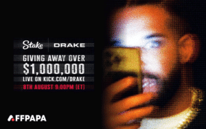 Stake Announces New Drake Kick Stream with $1M Giveaway